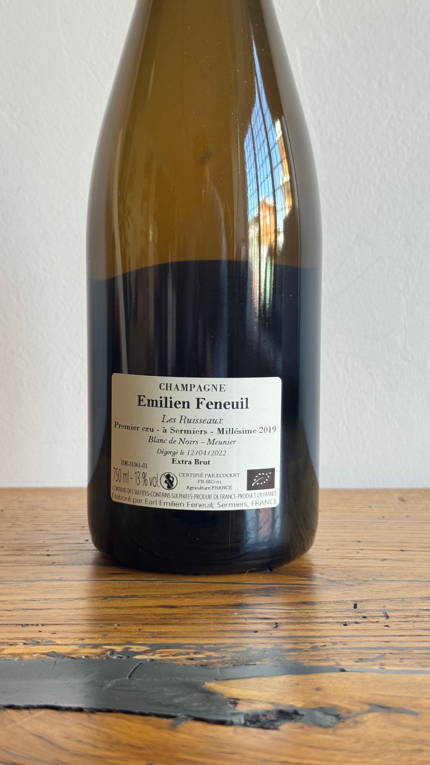 Champagne Les Ruisseaux Millésime - Emilien Feneuil 2019