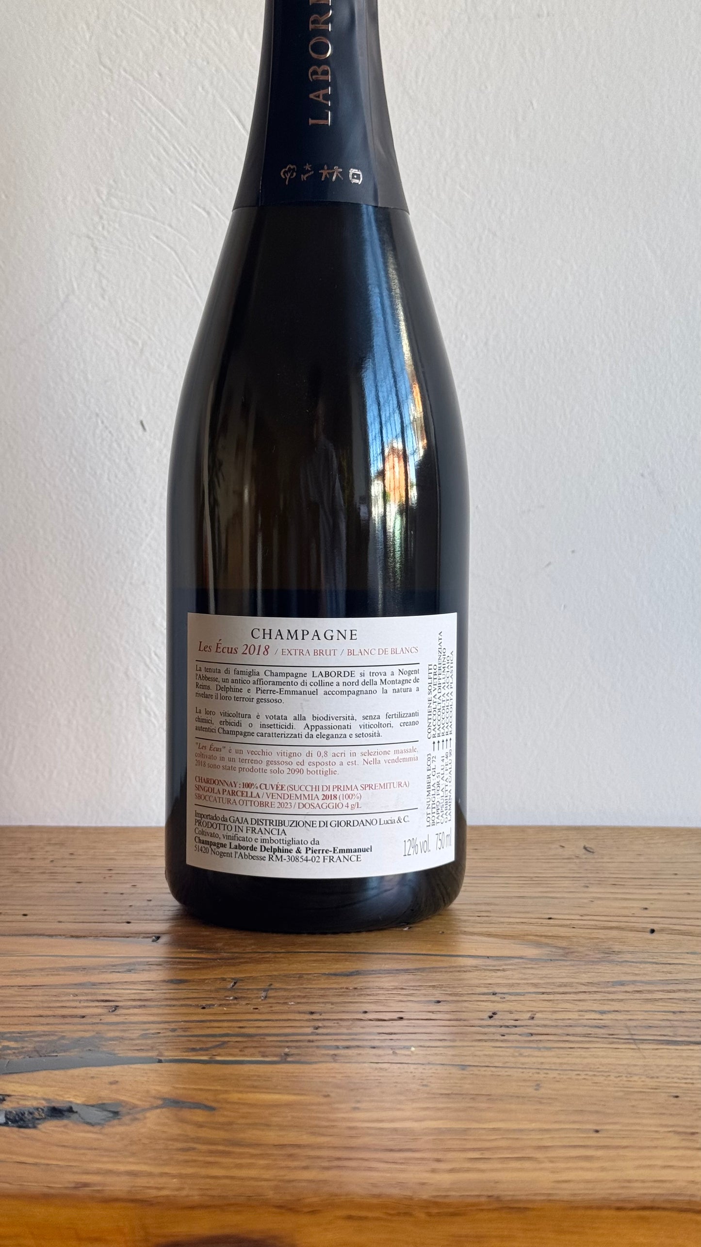 Champagne Laborde, Les Écus 2018